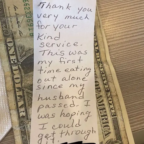 Waitress In Tears, For A Good Reason